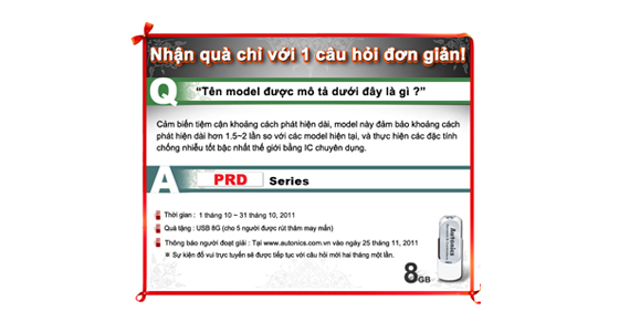 [Thông báo trúng thưởng ] Sự kiện đố vui trực tuyến của Autonics